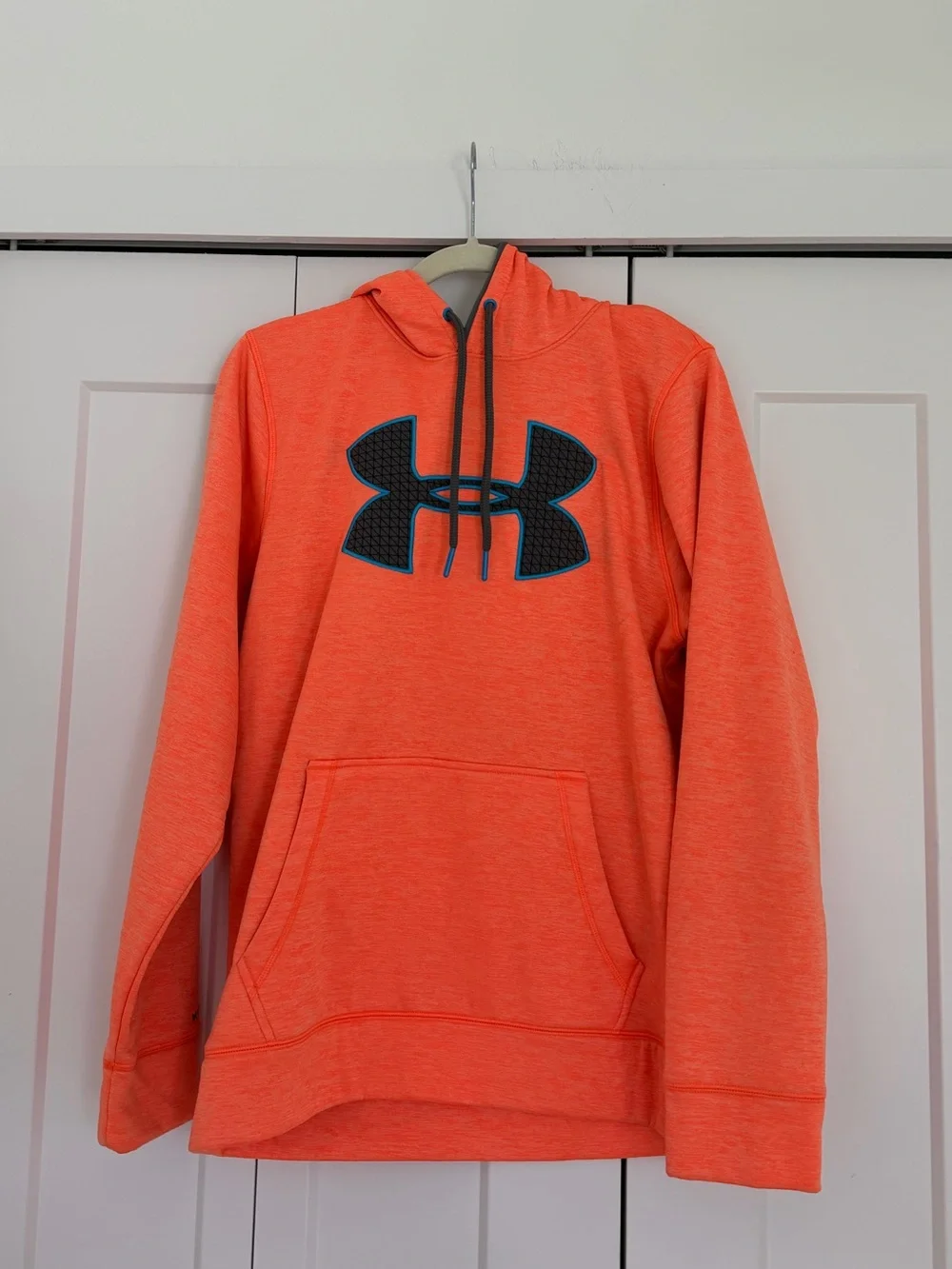 Under Armour Bright Orange Hoodie with Black Logo